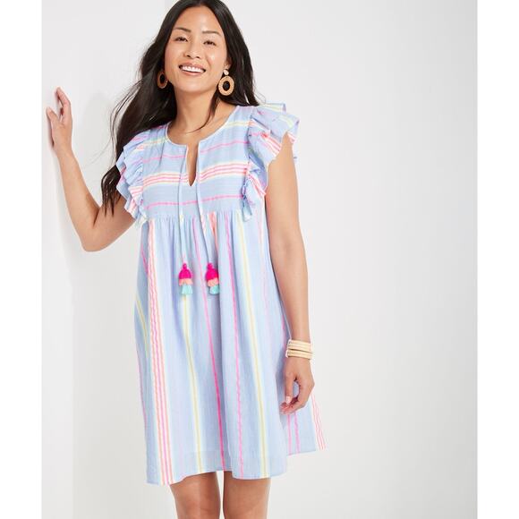 NWT VINEYARD VINES St Barths Flutter-Sleeve Tunic Cotton Dress-Size Small S - Picture 1 of 3